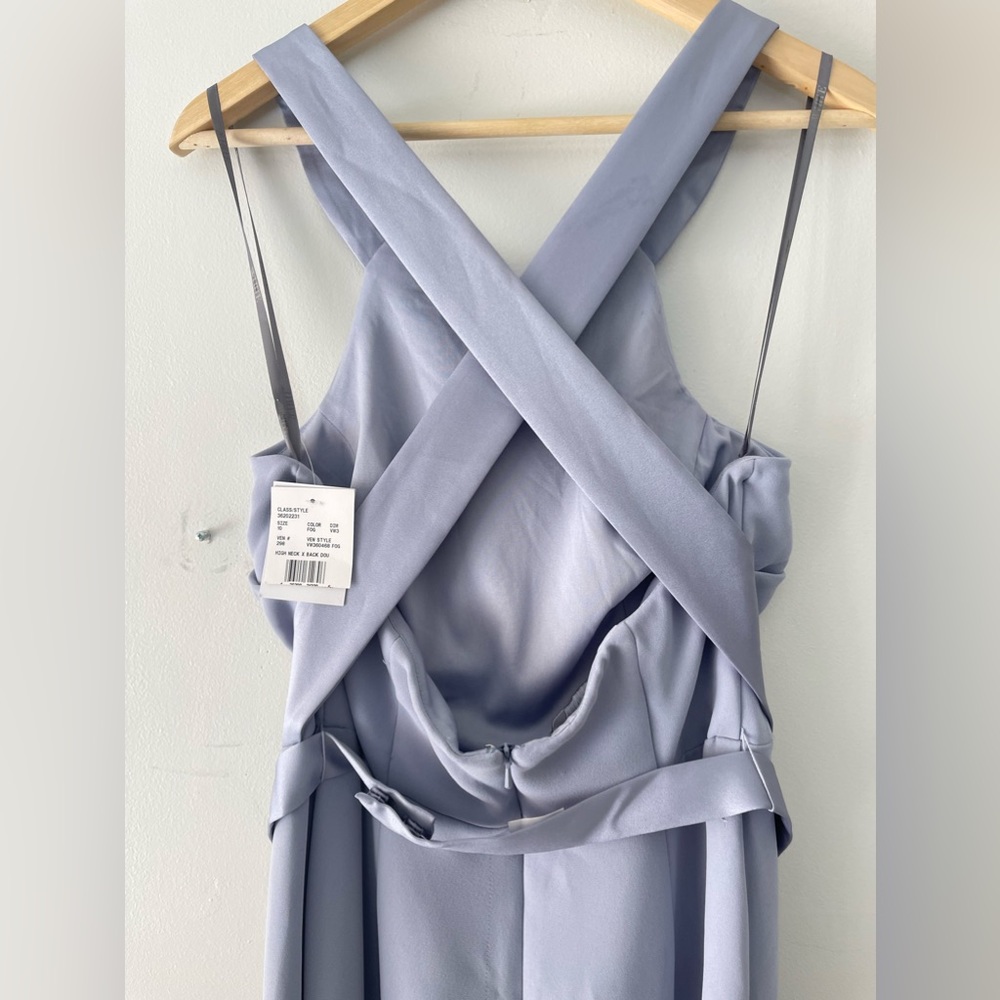 NWT Vera Wang White Halter Dress Gown - Picture 7 of 14